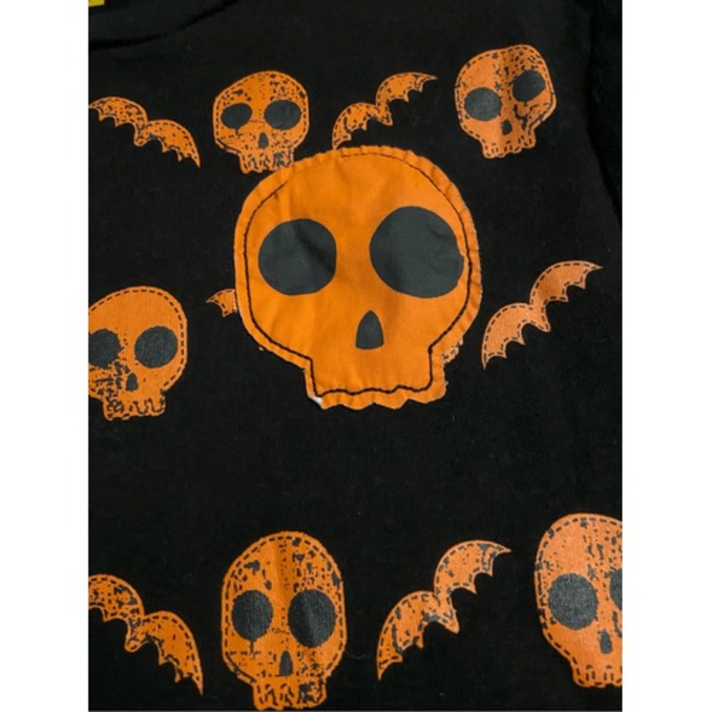 NWOT Halloween‎ Lite Wear Skull and Bat T-shirt Size XL